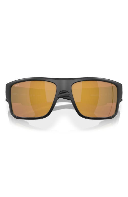 Costa Del Mar Catherine 57mm Polarized Phantos Sunglasses In Matte Black/gold Mirror