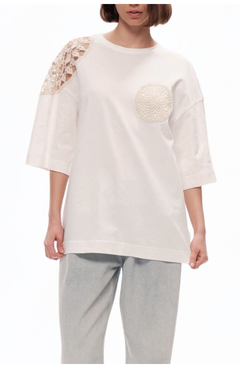Nocturne Embroidered Detail T-Shirt, Main, color,