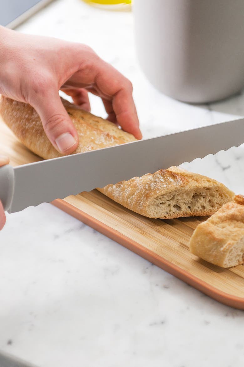 Leo Bamboo Long Cutting Board, Alternate, color, NATURAL
