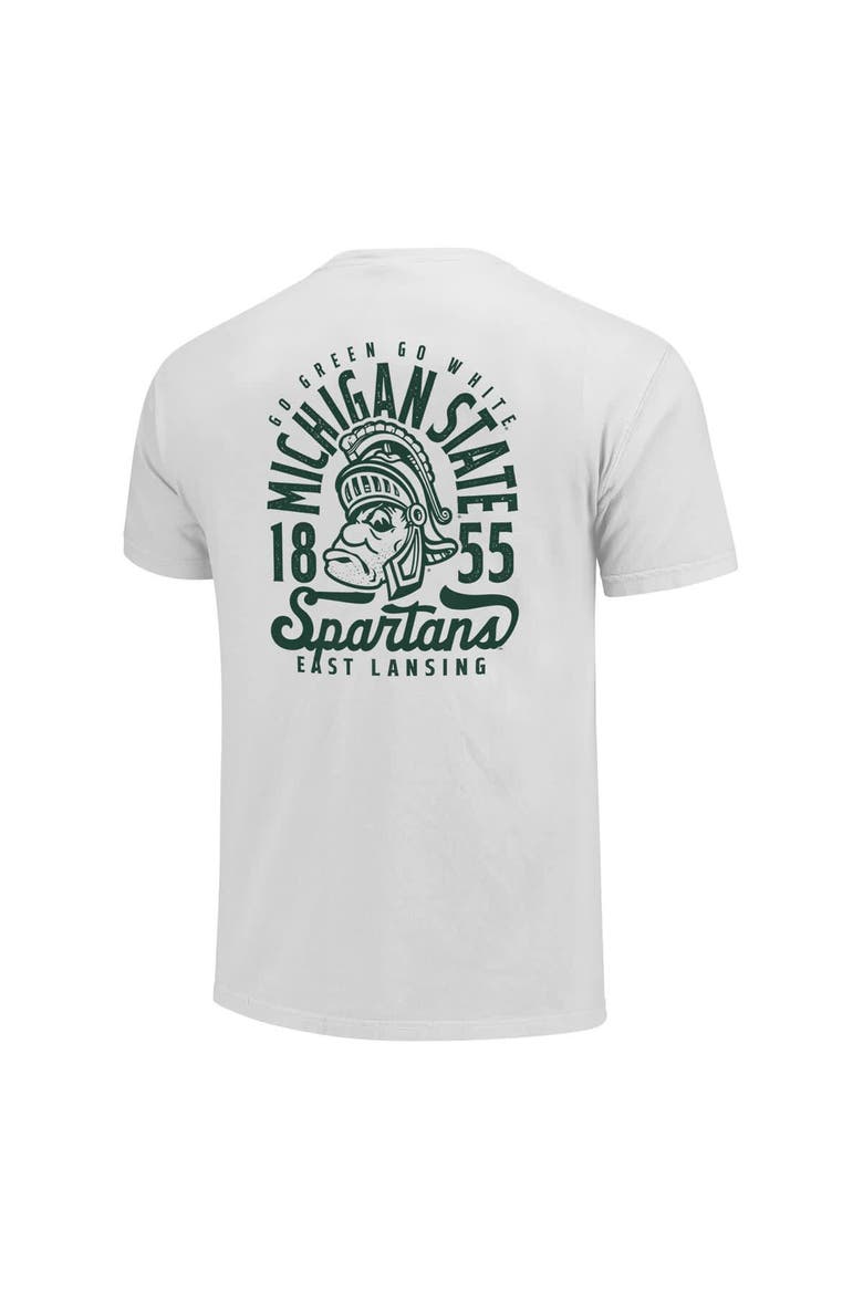 Youth White Michigan State Spartans Comfort Colors Mascot Overlay T-Shirt, Alternate, color, White