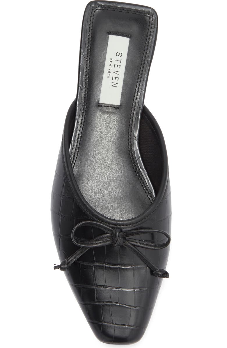 Steven New York Calandra Mule, Alternate, color, Black Croco