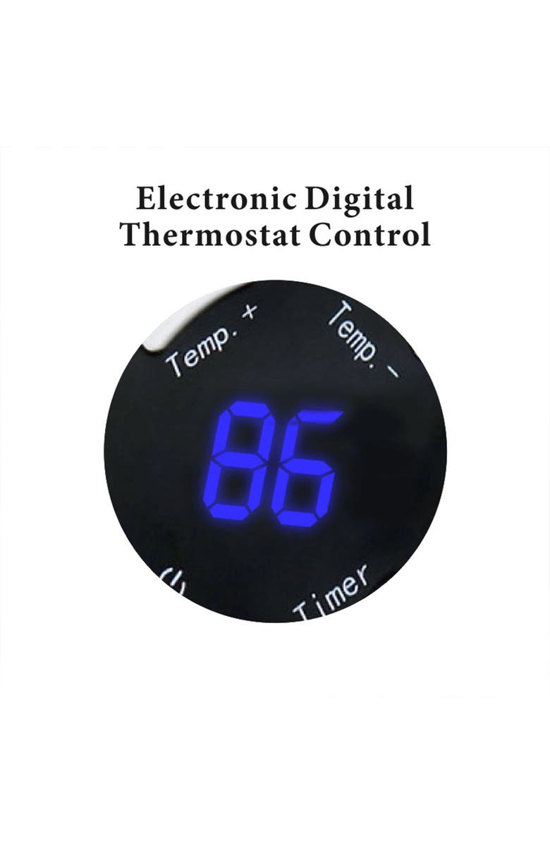 Optimus Mini Plug-in Heater with Thermostat, Alternate, color, White