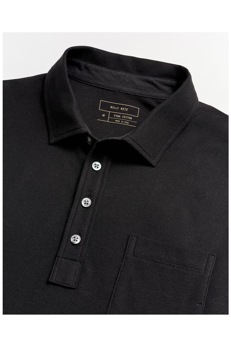 Pensacola Pima Cotton Piqué Polo, Alternate, color, BLACK