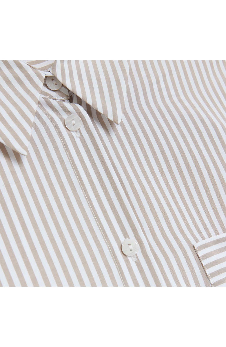 River Island Stripe Poplin Button-Up Shirt, Alternate, color,