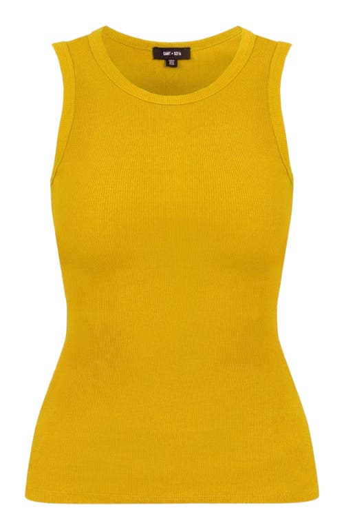 Saint + Sofia Nova Racer Vest In Gold