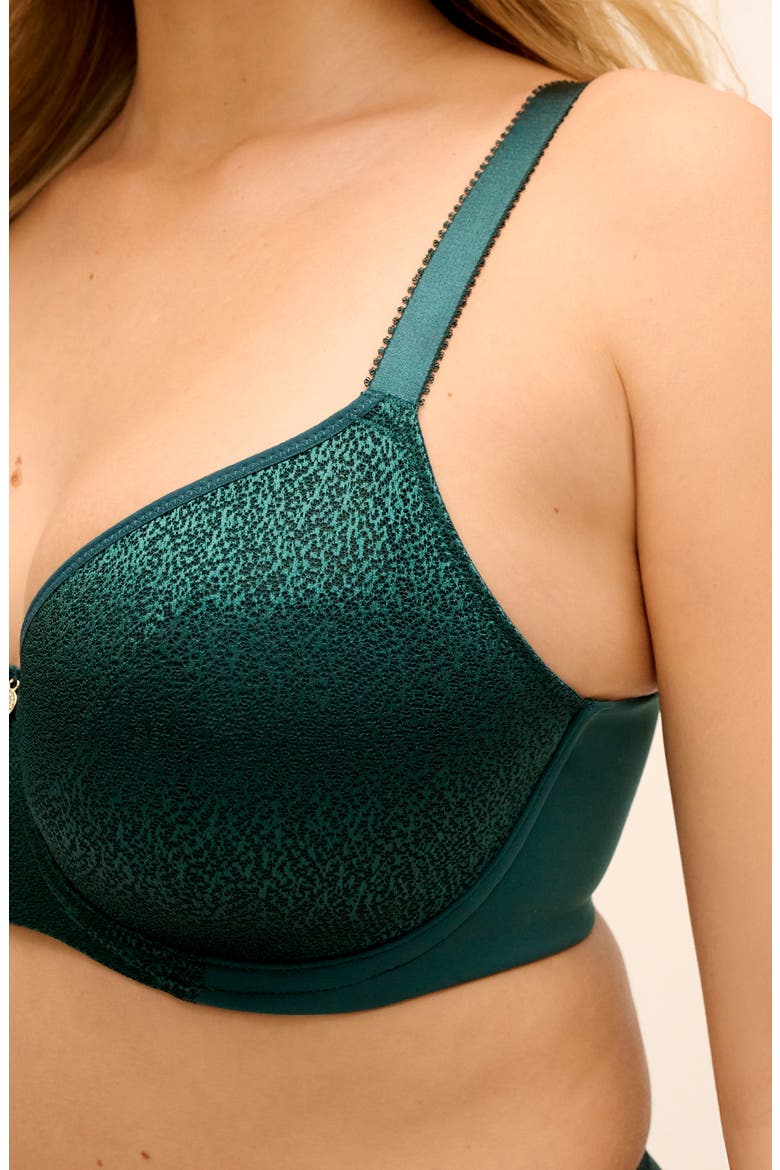 Demure Underwire Molded Bra, Alternate, color, FOREST GREEN