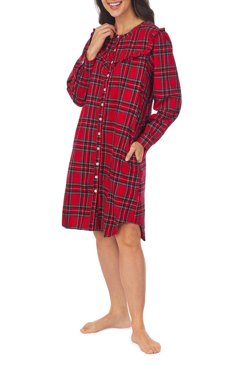 Lanz of Salzburg Nightgown, Main, color, Redplaid