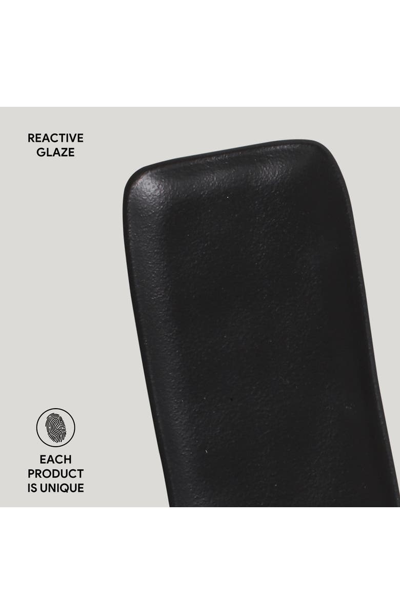 Porto Brasil Rectangular Platter Medium Set of 4, Alternate, color, Matte Black