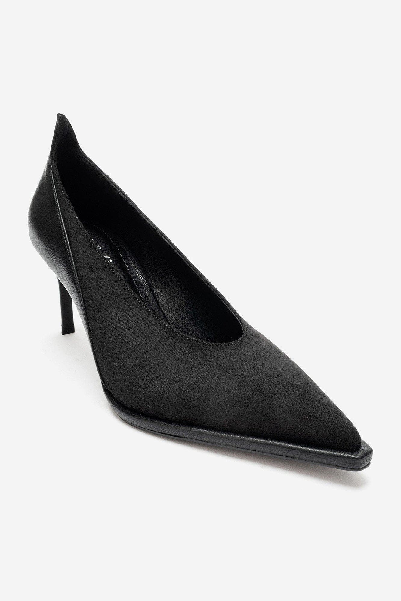 Meadow Pointed Toe Stiletto Pump, Main, color, Black Suede