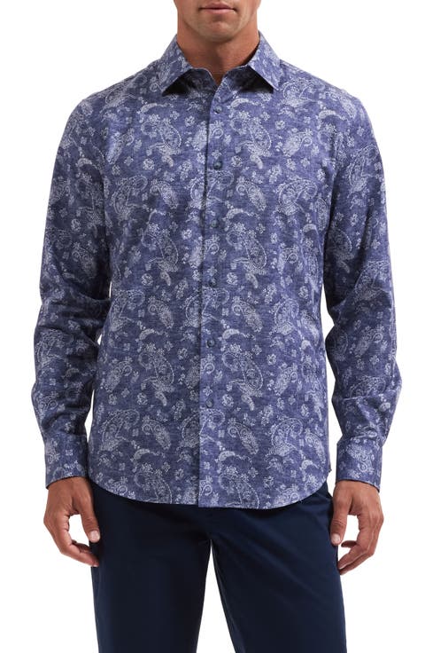 Axel Shaped Fit Button-Up Shirt
