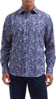 Bugatchi Axel Shaped Fit Button-Up Shirt