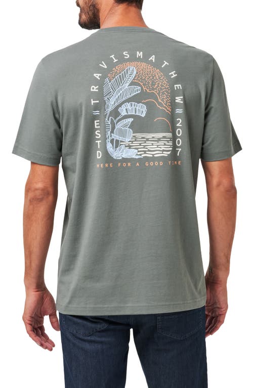 Travismathew Manta Dive Graphic T-shirt In Gray