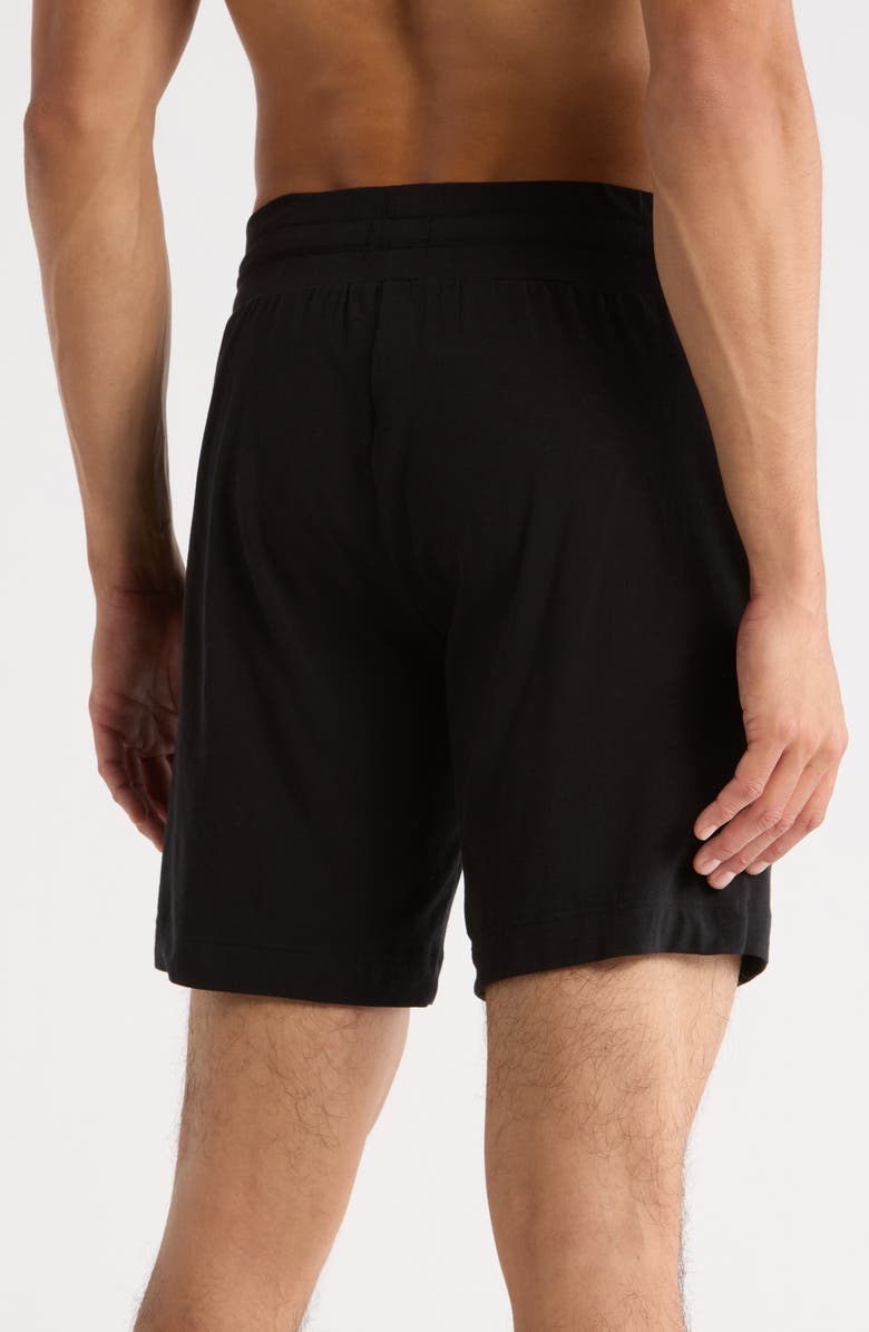 BOSS Dave Stretch Cotton Sleep Shorts, Alternate, color, Black