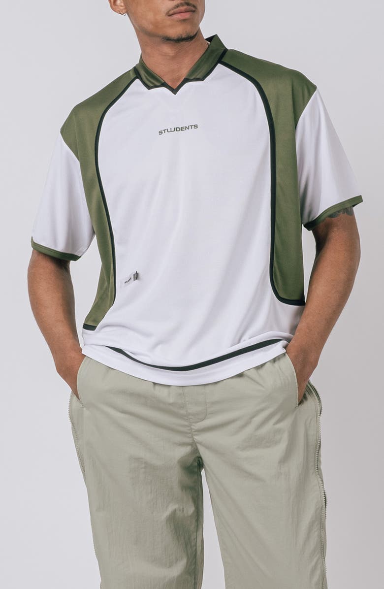 STUDENTS Kellen Short Sleeve Mesh Jersey Top, Main, color, 