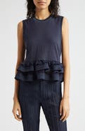 Cinq à Sept Landri Layered Ruffle Tank