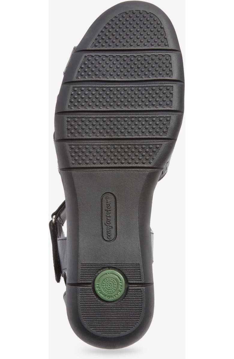 Comfortview The Christiana Sandal, Alternate, color, Black