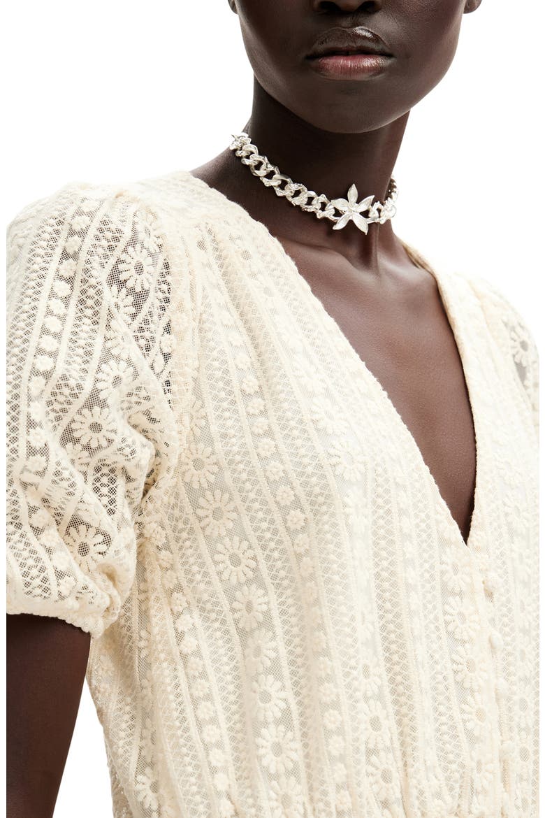 Long Embroidered Dress, Alternate, color, WHITE
