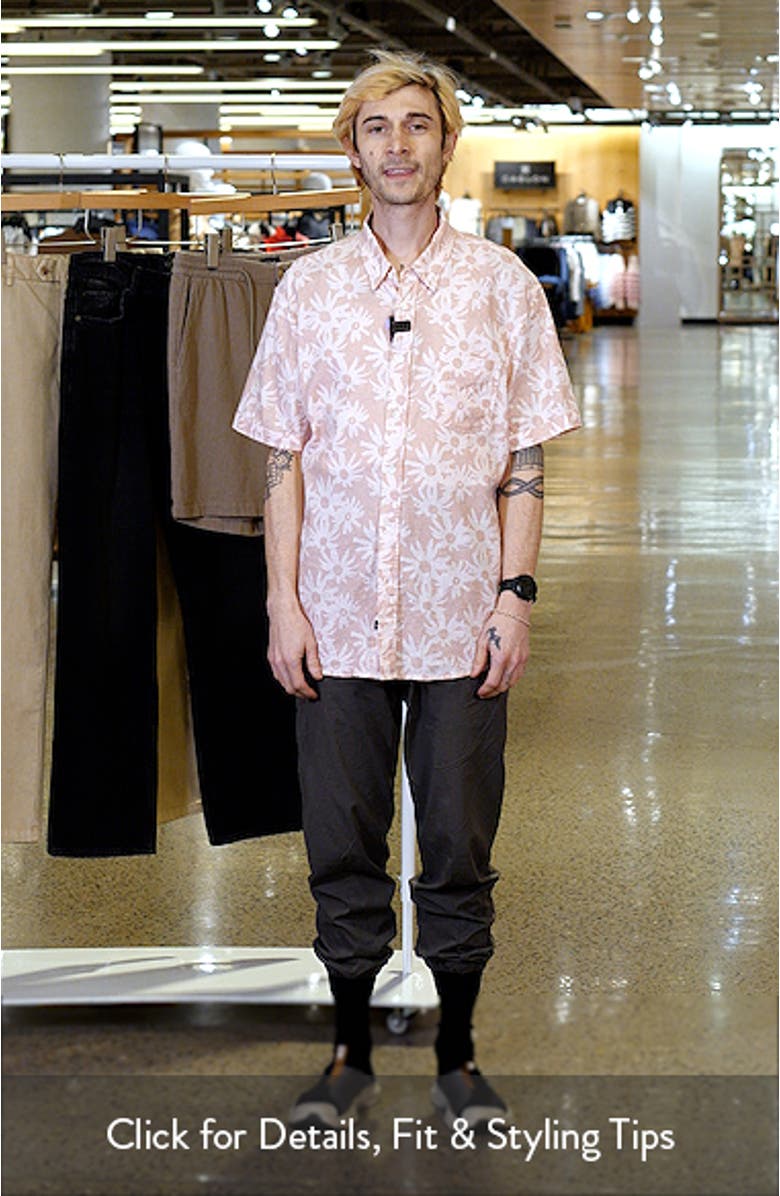 Carson Short Sleeve Stretch Linen Blend Button-Up Shirt, sales video thumbnail