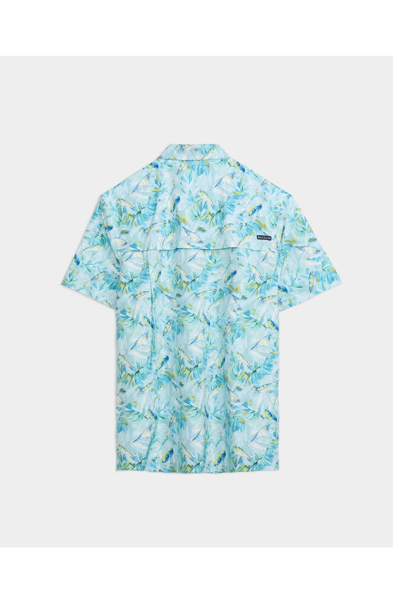 Salt Life Catch Me if You Can Performance Woven Shirt, Alternate, color, Fresh Mint
