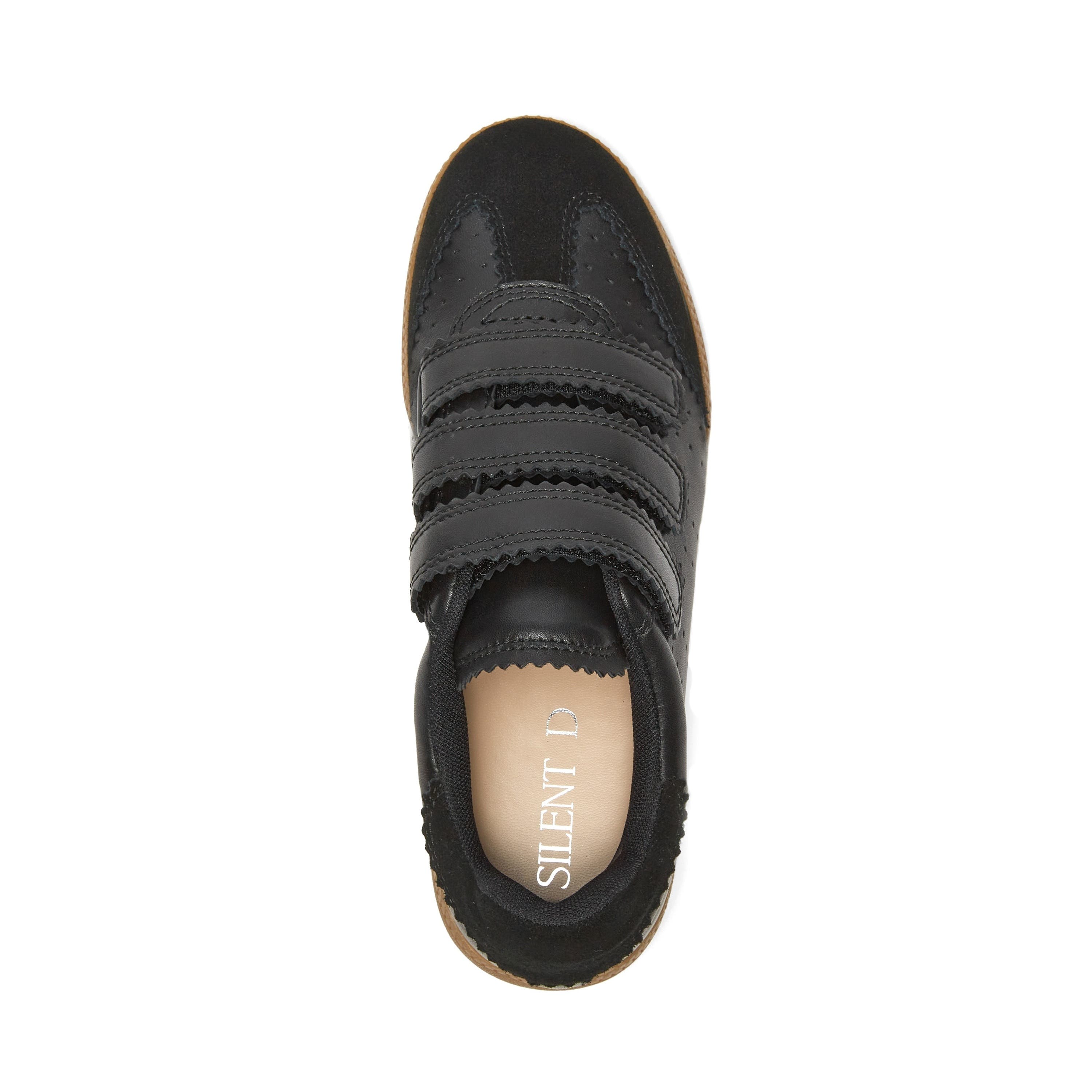 Seena Sneaker, Alternate, color, Black Leather Suede