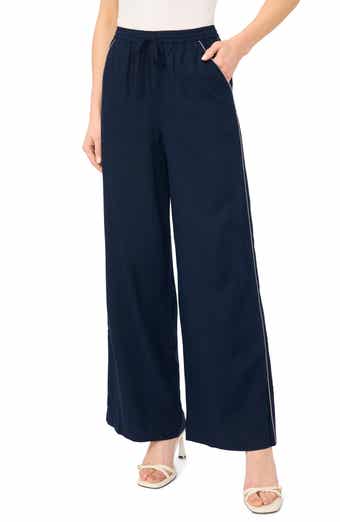Contrast Trim Crop Pants