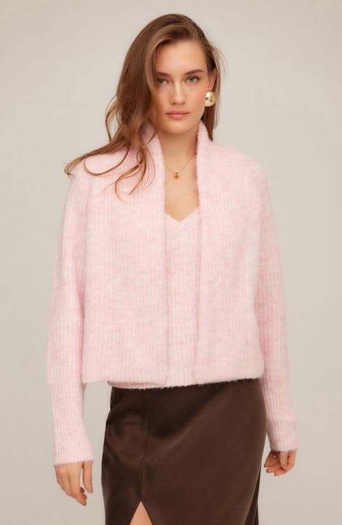 Fifteen Twenty Cely Open Front Cardigan In Pink