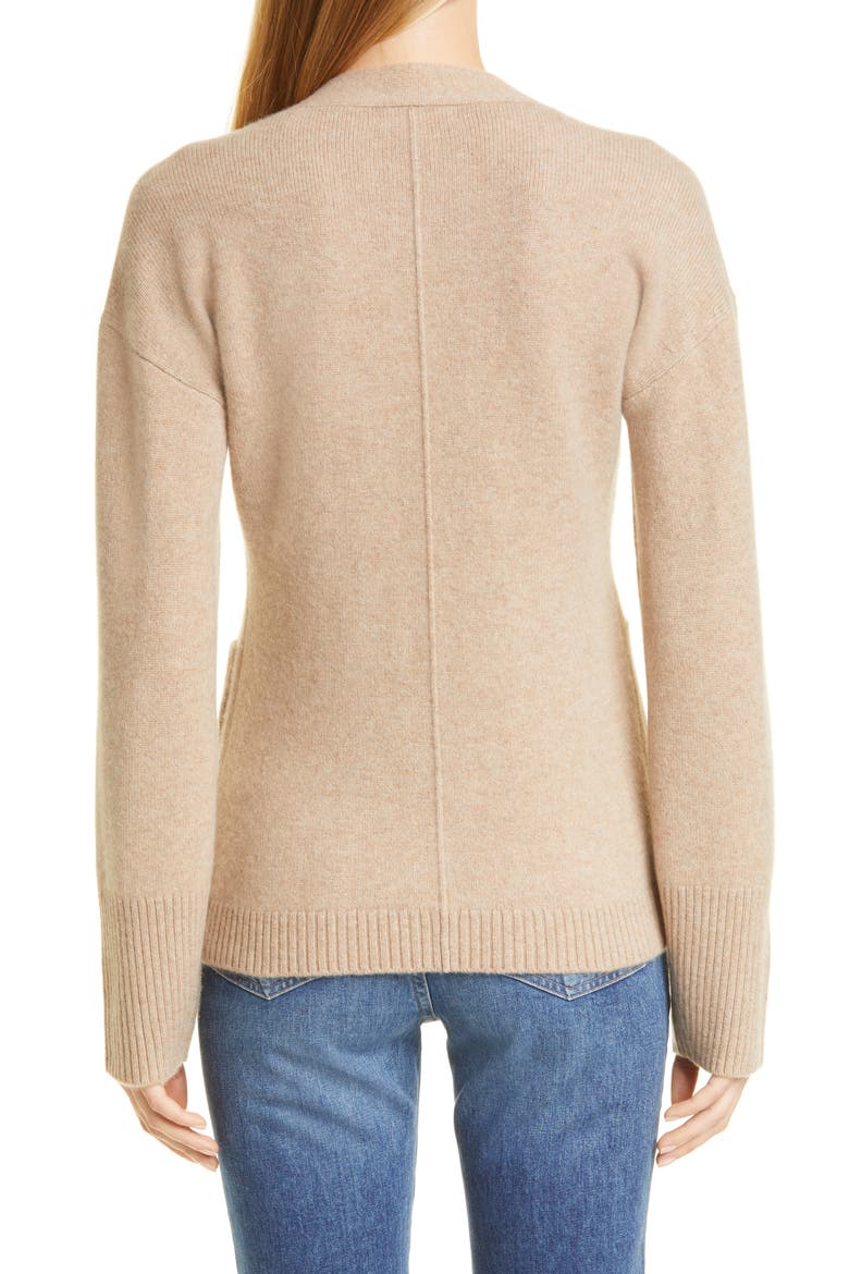 Cashmere Blend Cardigan, Alternate, color, TAN CAMEL DARK HEATHER