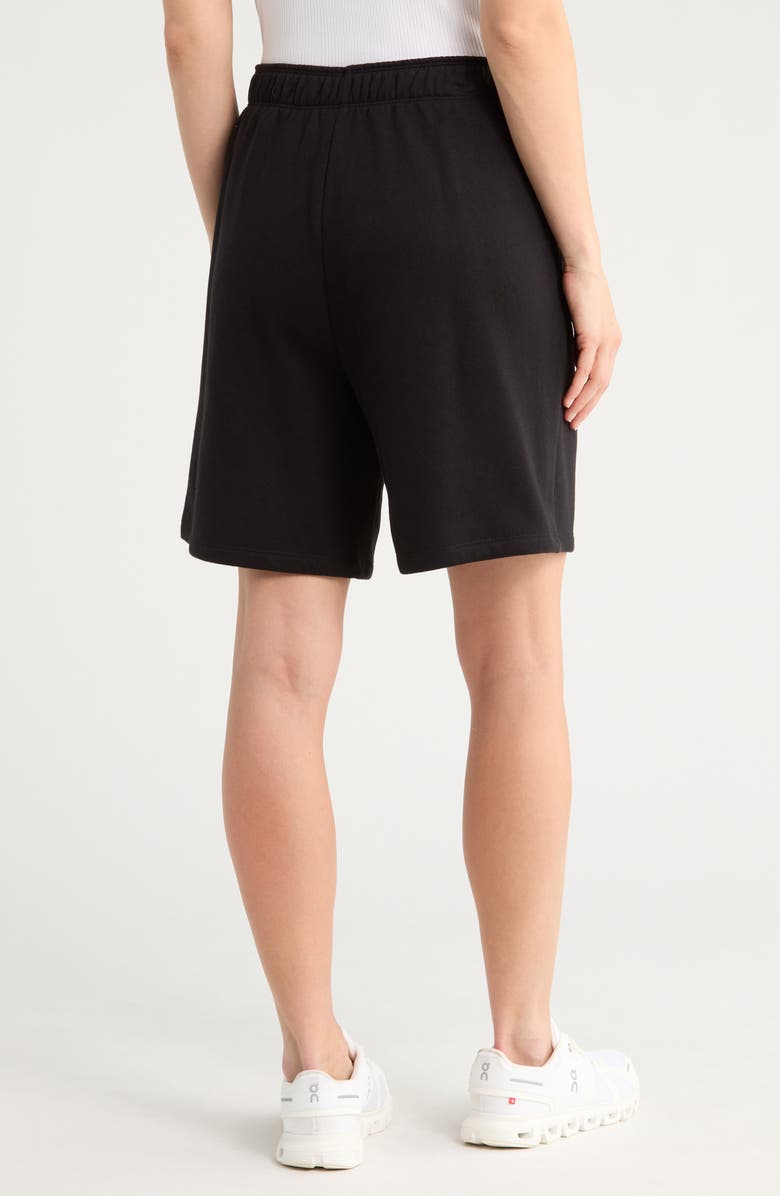 DKNY Relaxed Fit Cotton Blend Shorts, Alternate, color, Black