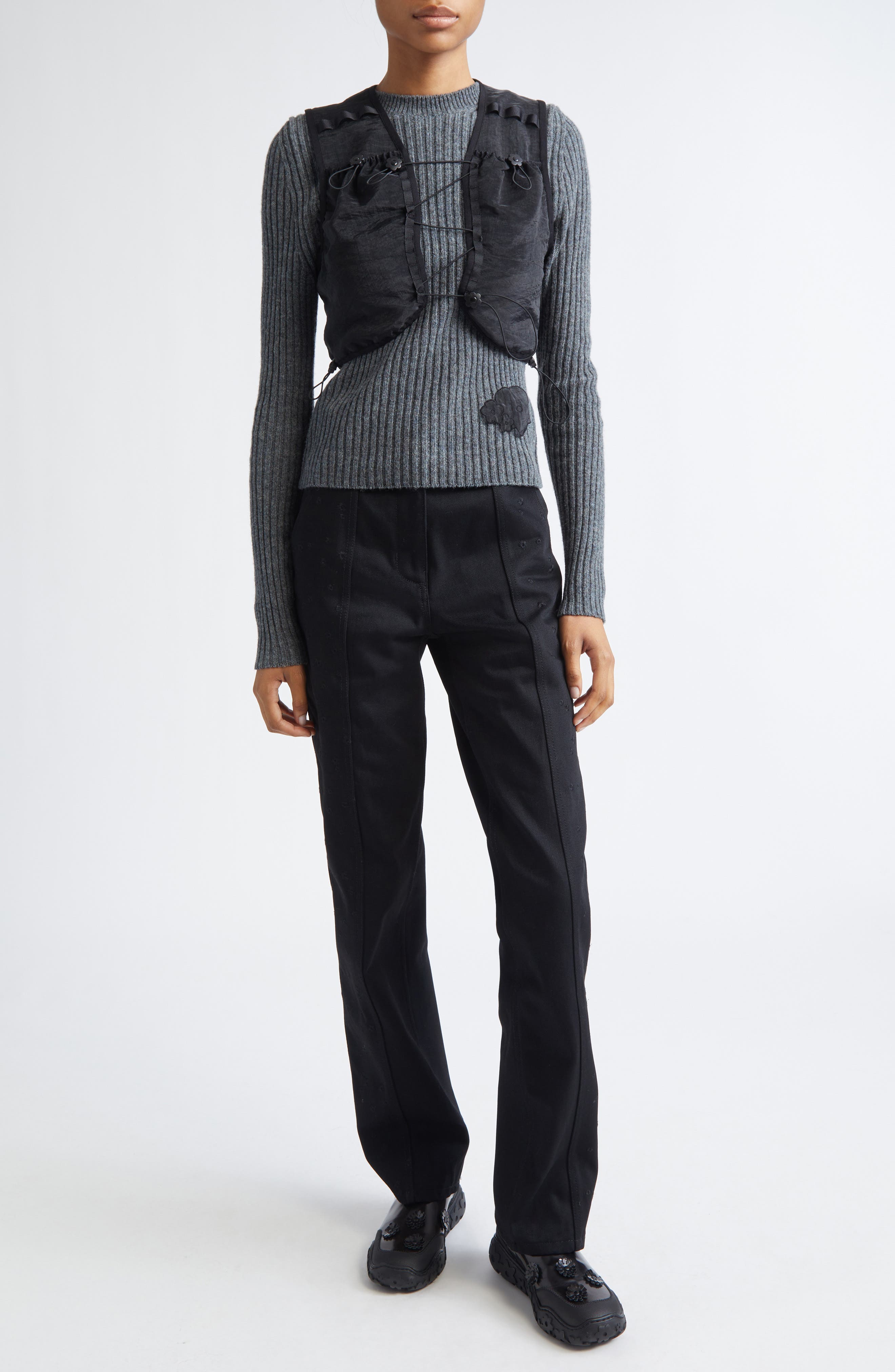 Cecilie Bahnsen Bliss Floral Embroidered High Waist Jeans (Women ...
