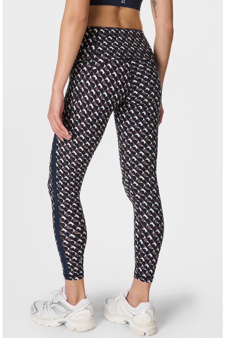 Geo Print Side Stripe Leggings, Alternate, color, BLACK BAUHAUS PRINT