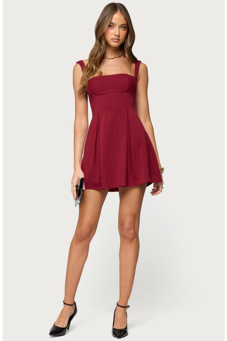 Mazey Sleeveless Minidress, Alternate, color, RED