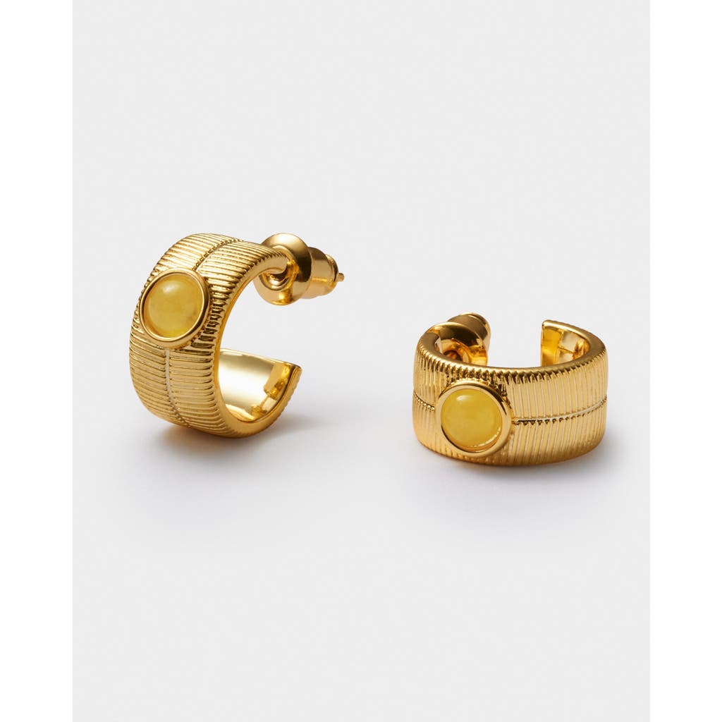 Katie Loxton 'november' Waterproof Gold Birthstone Hoop Earrings In Gold