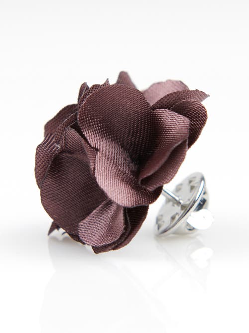 Brooklyn Brigade Floral Lapel Pin In Purple