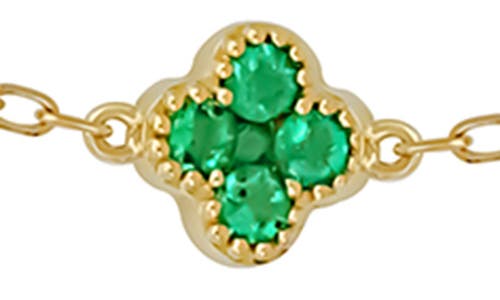 Bony Levy El Mar Gemstone & Diamond Station Bracelet In 18k Yellow Gold/emerald