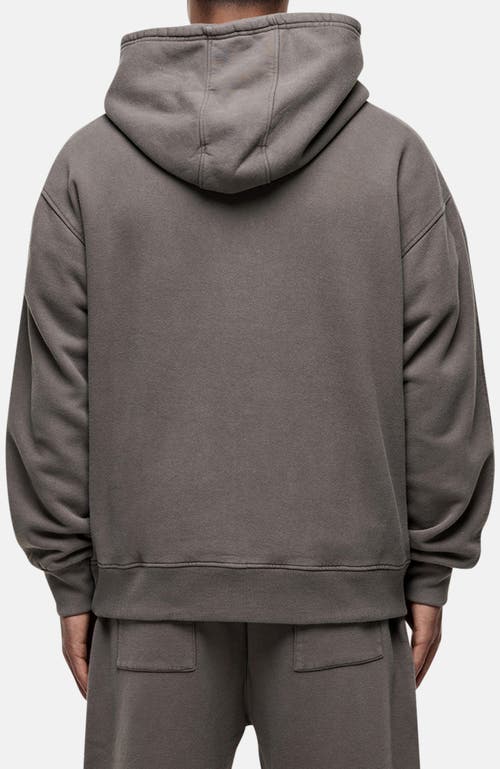 Good For Nothing Vintage Washed Taupe Oversized Hoodie In Gray