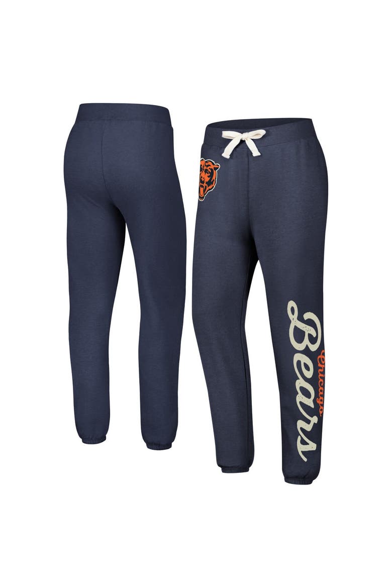 Women's G-III 4Her by Carl Banks Navy Chicago Bears Scrimmage Fleece Pants, Main, color, Navy