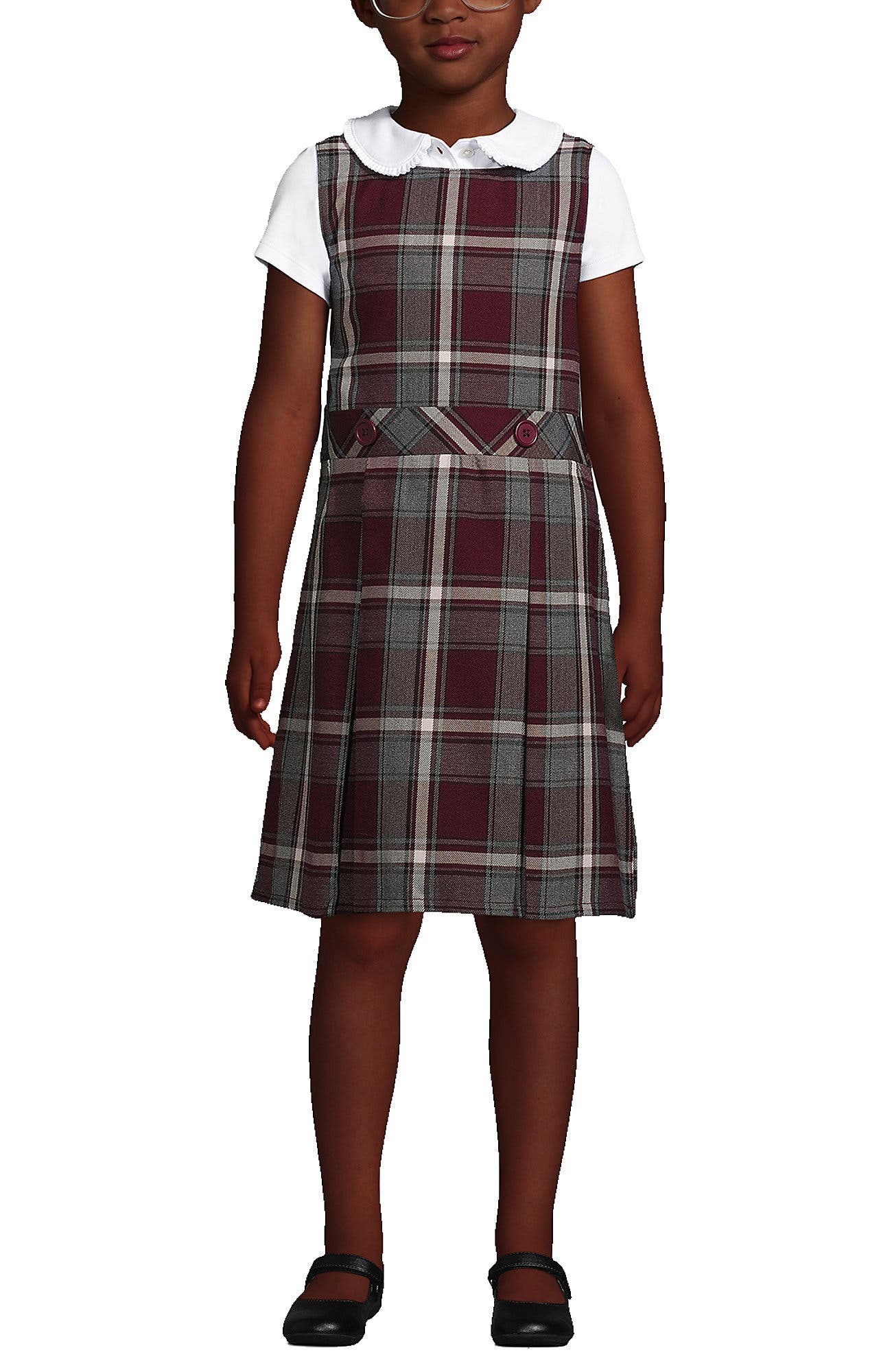 selected Burgundy/Gray Plaid