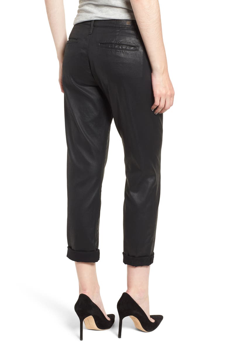 AG Caden Crop Twill Trousers, Alternate, color, Leatherette Light