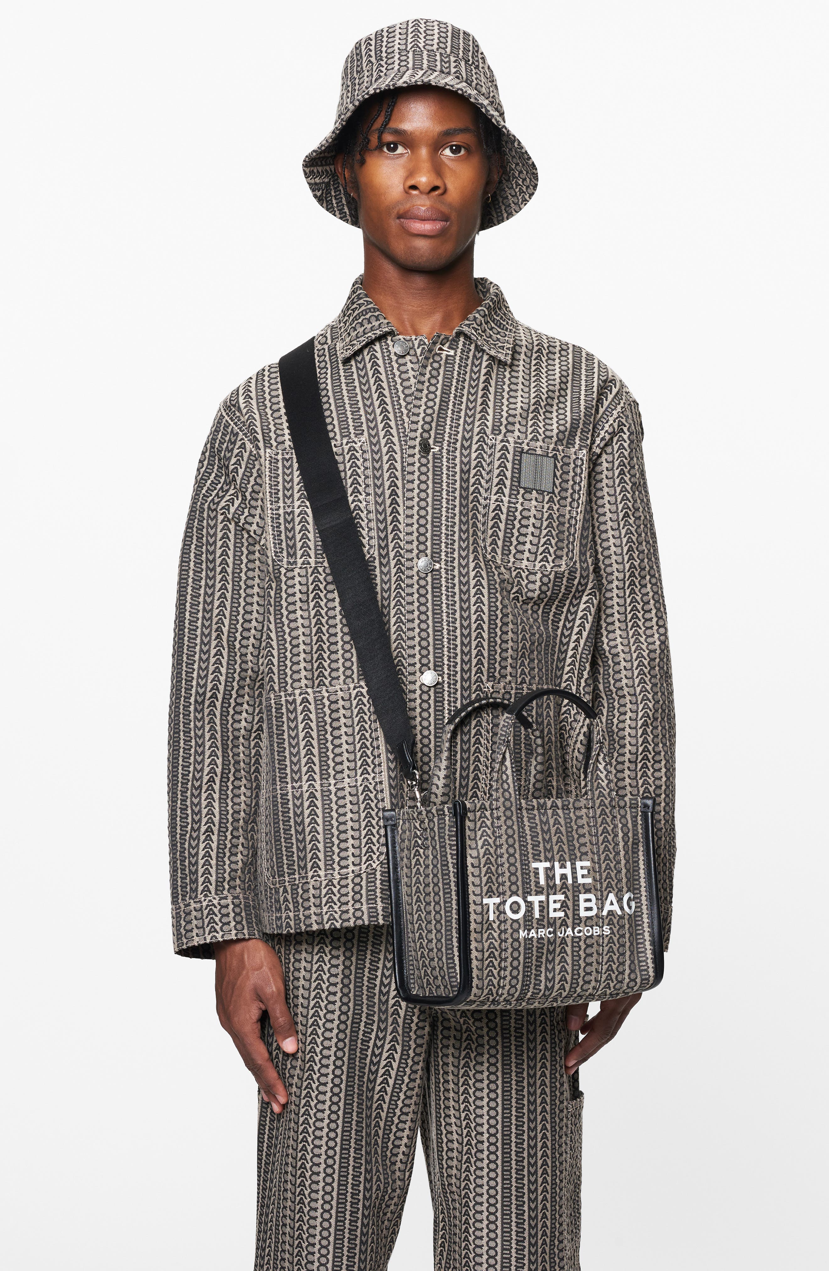 Marc Jacobs The Monogram Jacquard Small Tote Bag, Alternate, color, 