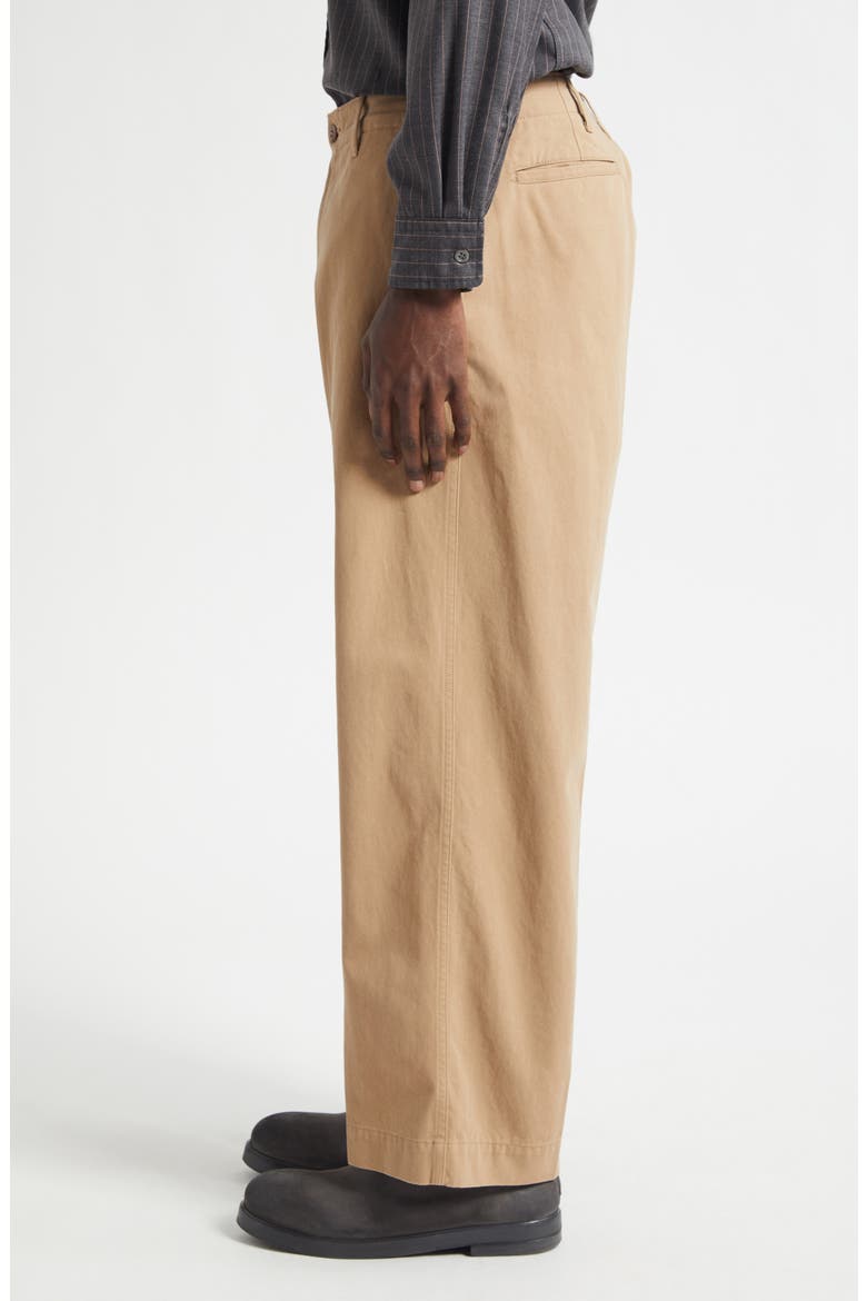 Military Cotton Twill Straight Leg Pants, Alternate, color, KHAKI