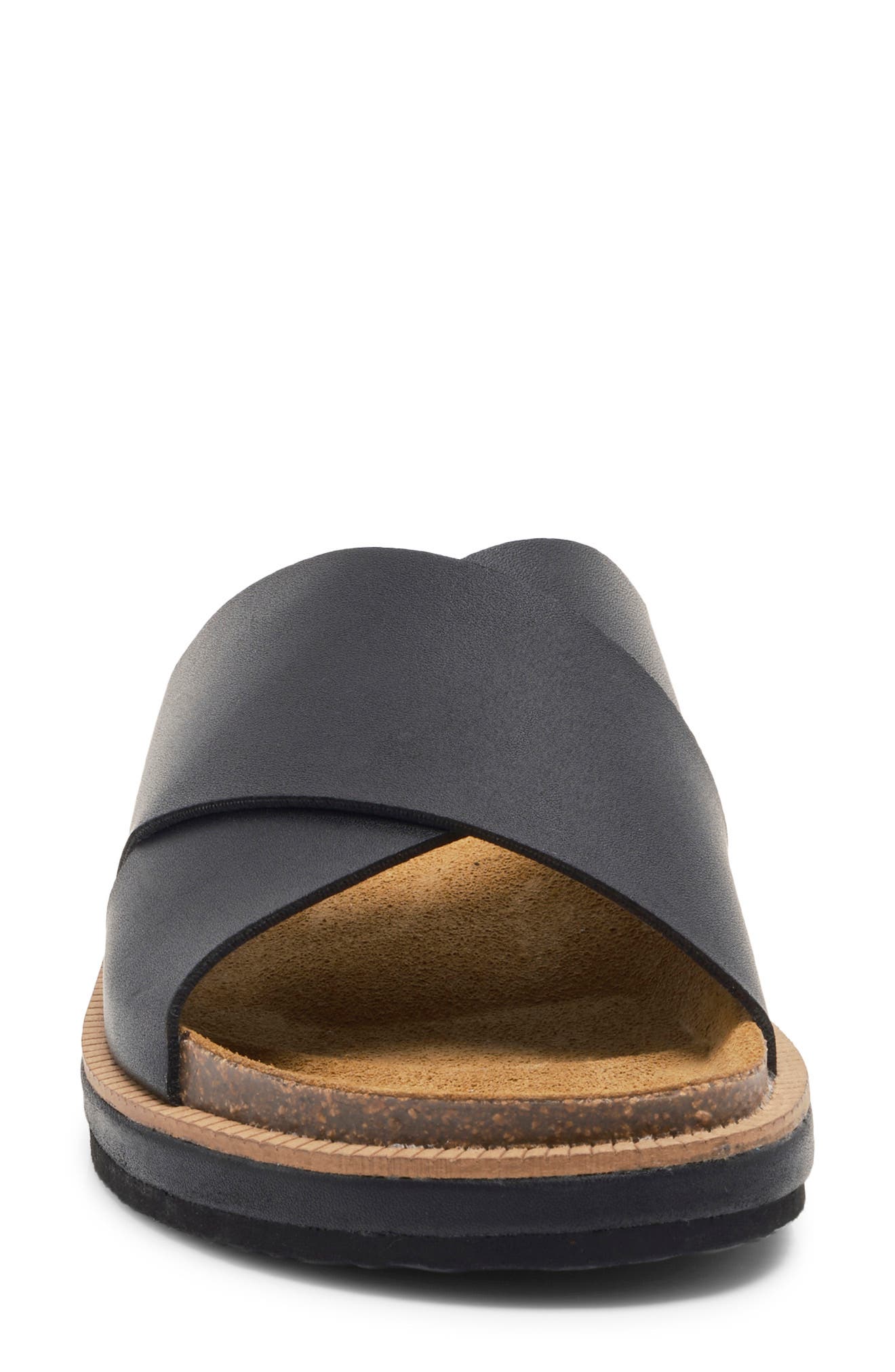 Free People Sidelines Slide Sandal, Alternate, color, Black