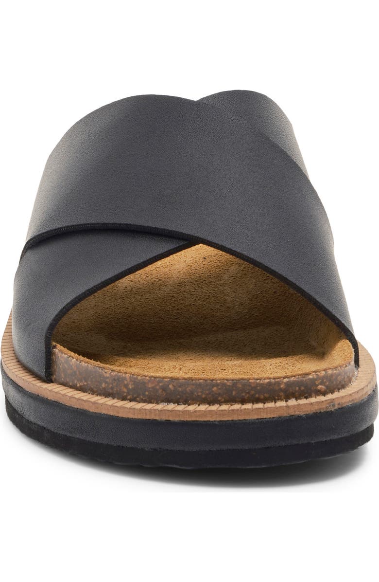Free People Sidelines Slide Sandal, Alternate, color, Black