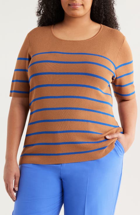 Stripe Sweater (Plus)