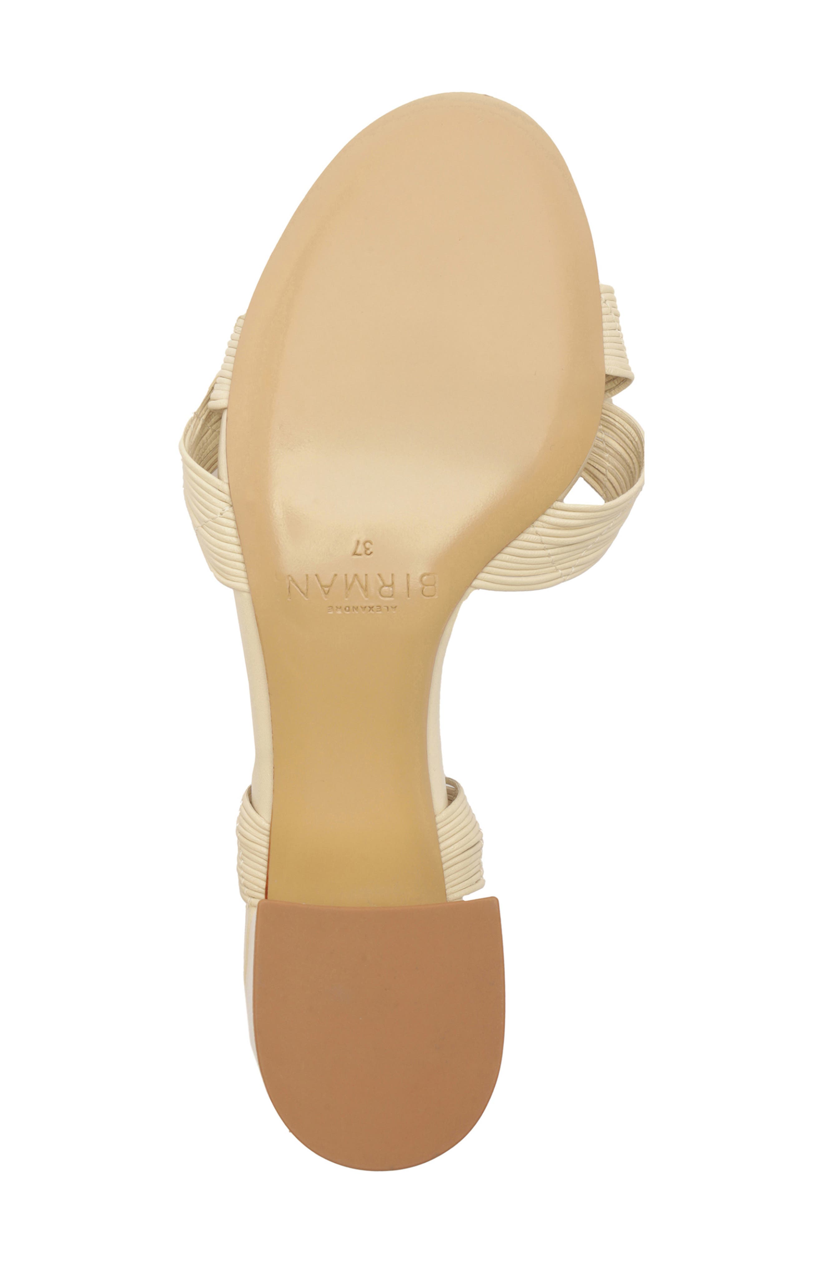 Alexandre Birman Olga Block Heel Sandal, Alternate, color, Eggshell