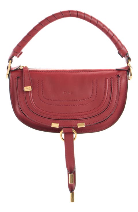 Mini Marcie Leather Camera Shoulder Bag