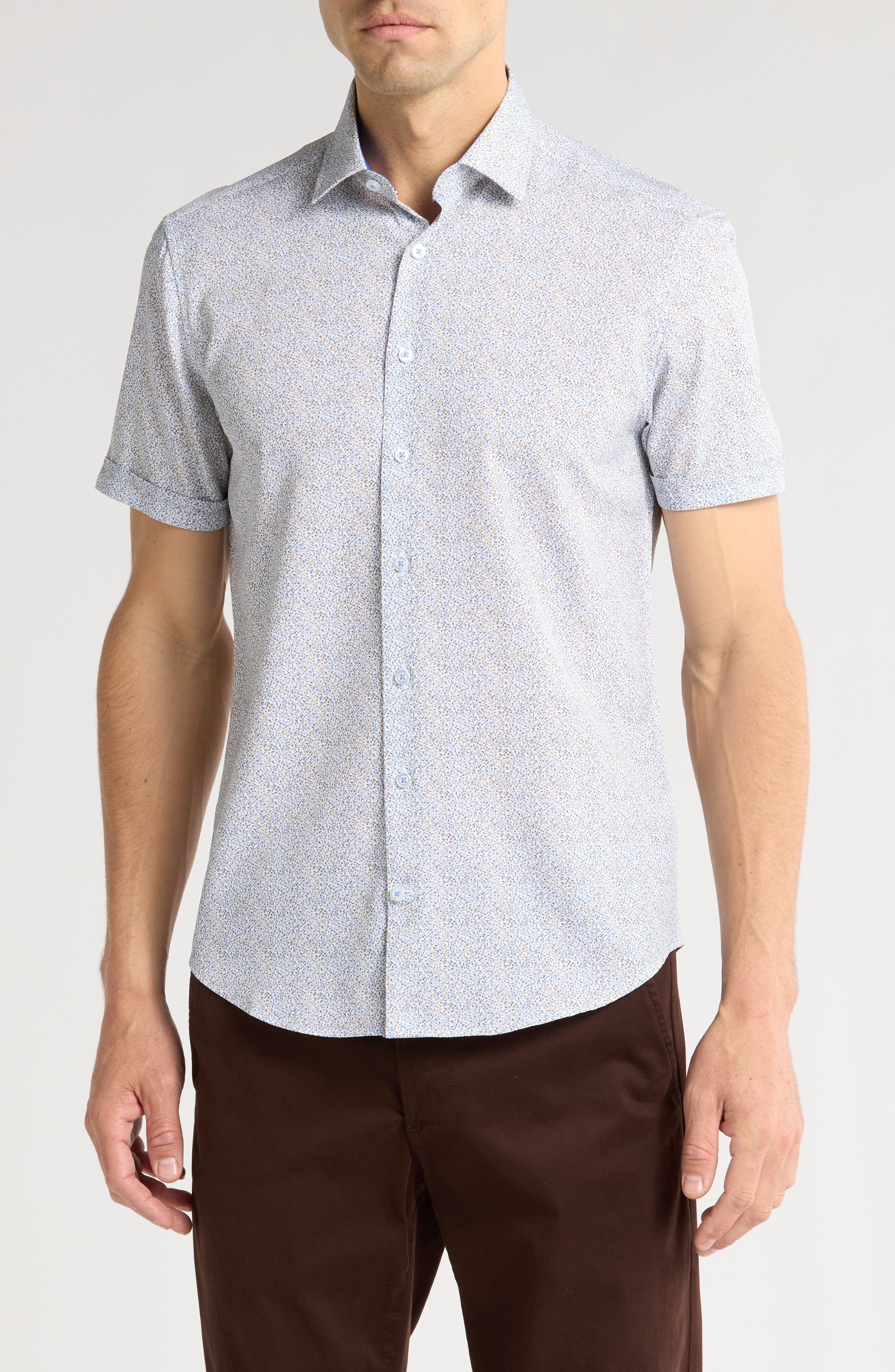 SOUL OF LONDON Short Sleeve Sport Shirt