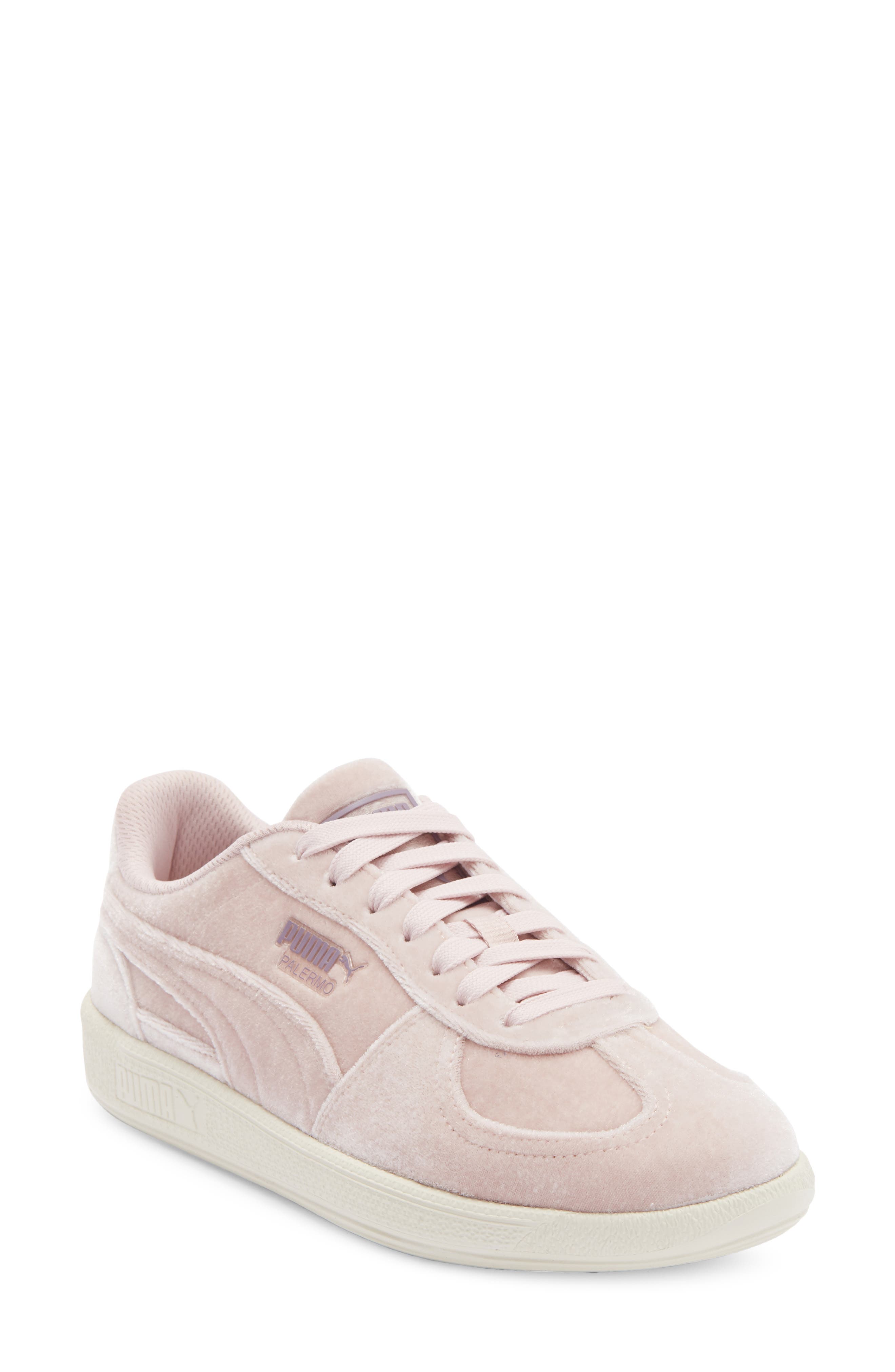 PUMA Palermo Velvet Dreams Sneaker, Main, color, Mauve Mist/ Alpine Snow