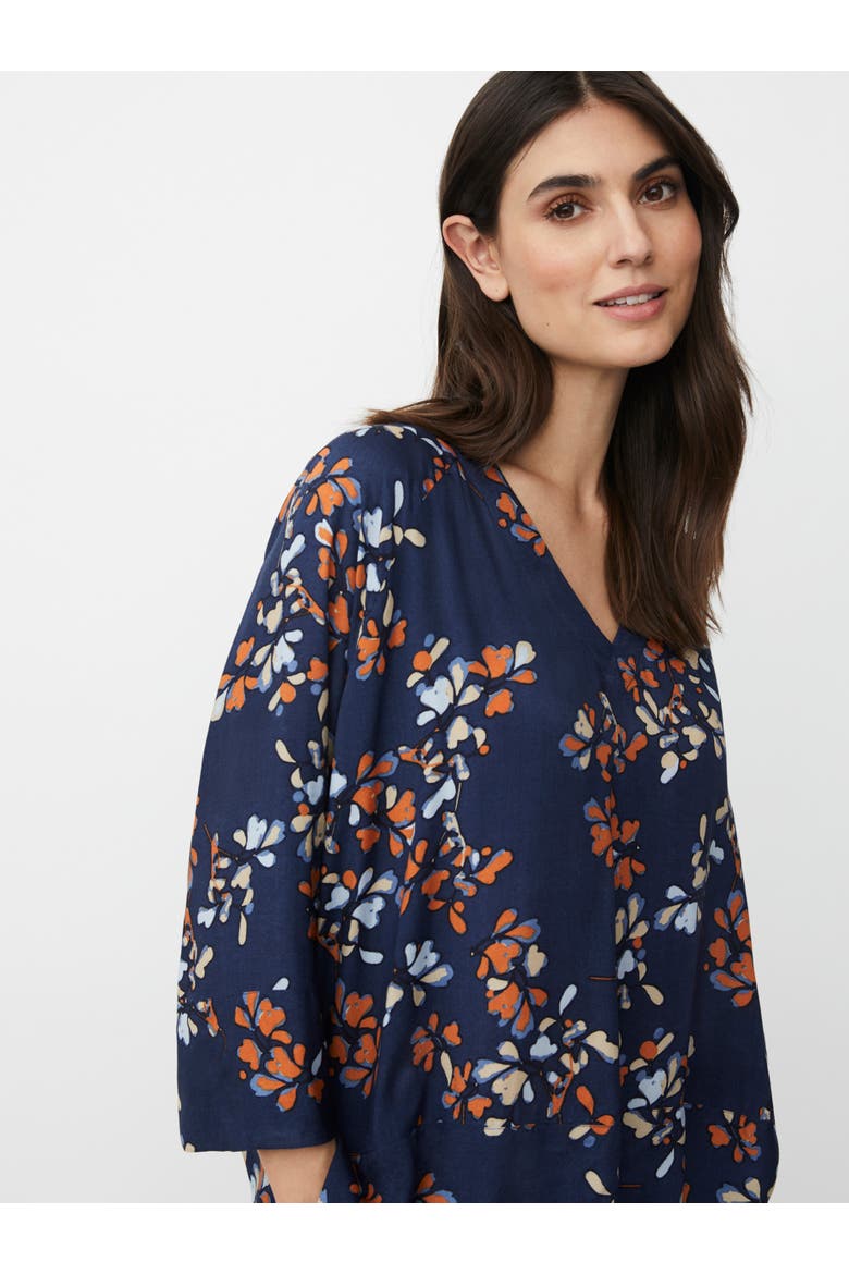 MaBenika 3/4 Sleeve V-Neck Blouse, Alternate, color, Autumnal