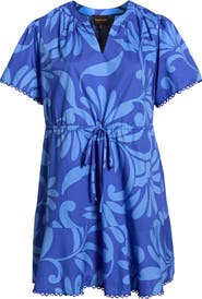 SUGARLIPS Emidora Floral Cotton Shift Dress