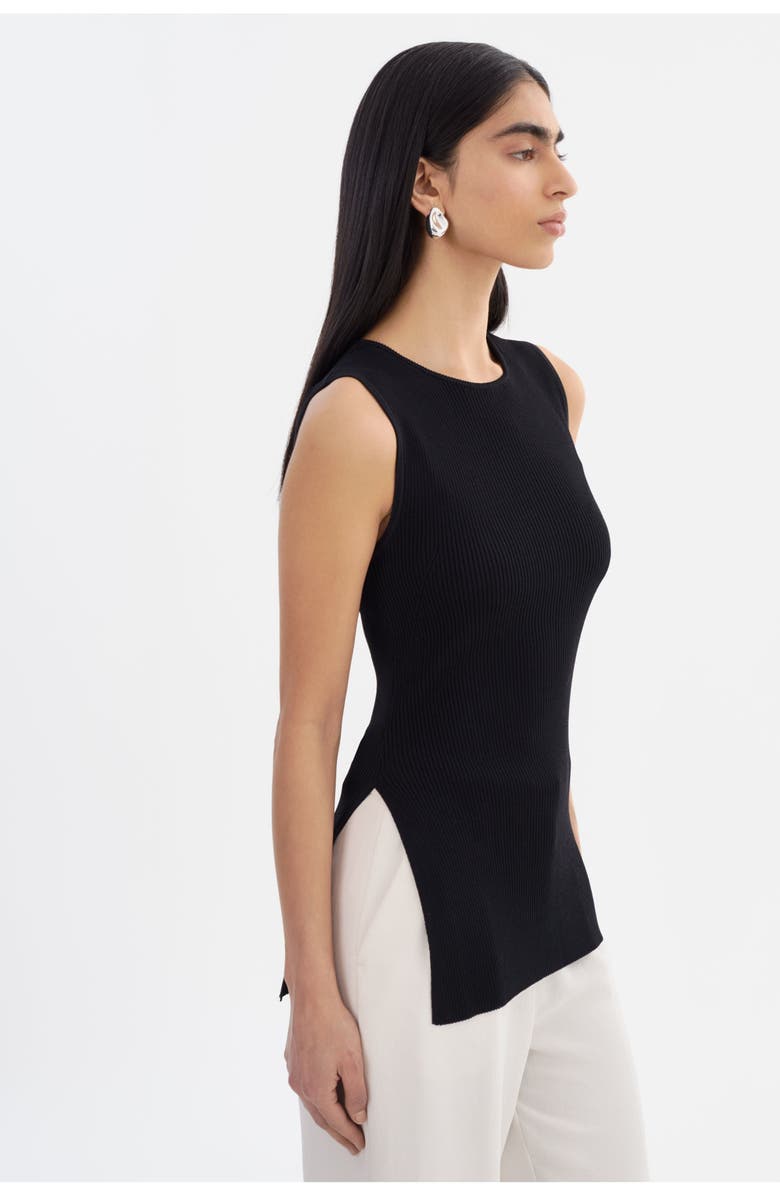 LAMARQUE MILOU | Rib Knit Sleeveless Top, Alternate, color, 